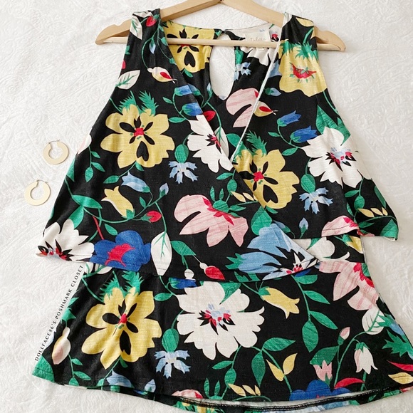 Anthropologie Deletta Floral Tank Top - Picture 5 of 10